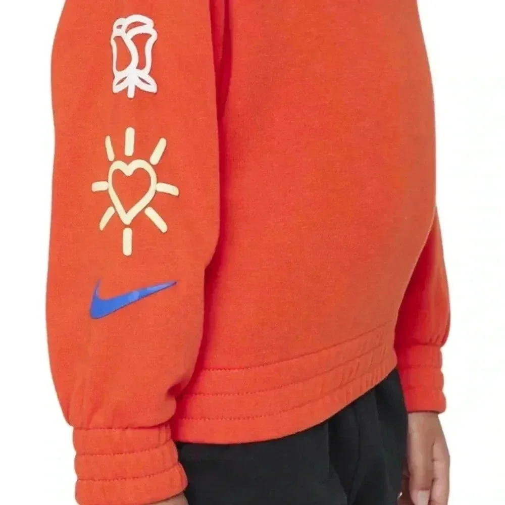 NIKE ORANGE CREWNECK SWEAT SHIRT